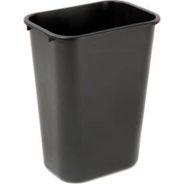 Rubbermaid Commercial 10 Gallon Rubbermaid Plastic Wastebasket - Black FG295700BLA